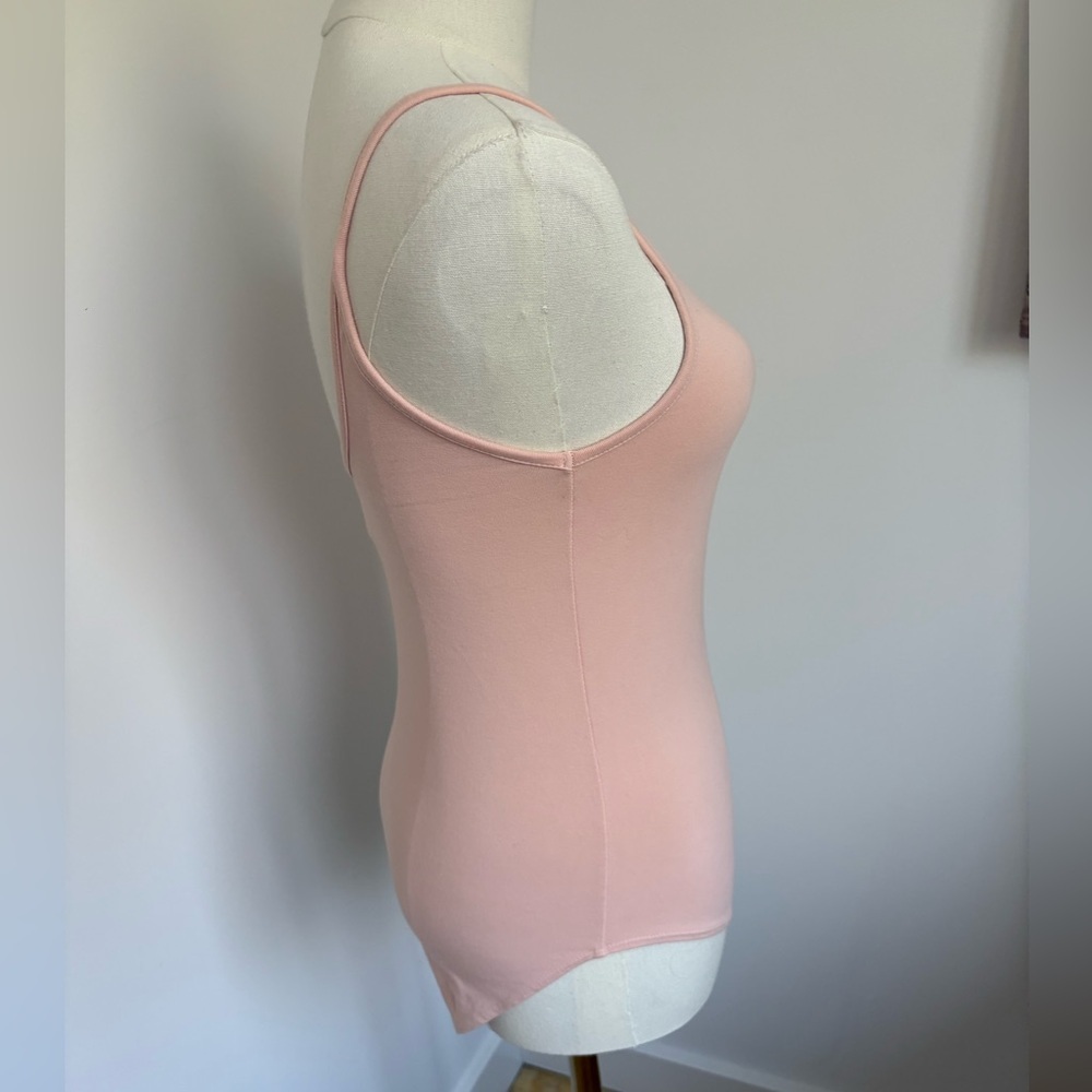 Forever 21 Pink Fitted Spaghetti Strap Bodysuit - Picture 2 of 5